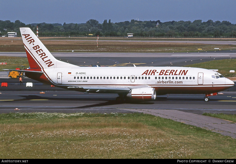 Aircraft Photo of D-ADIG | Boeing 737-3L9 | Air Berlin | AirHistory.net #393791