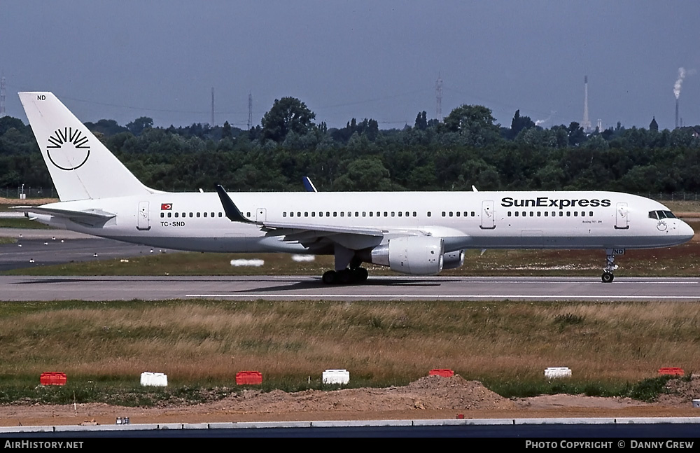 Aircraft Photo of TC-SND | Boeing 757-28A | SunExpress | AirHistory.net #393819