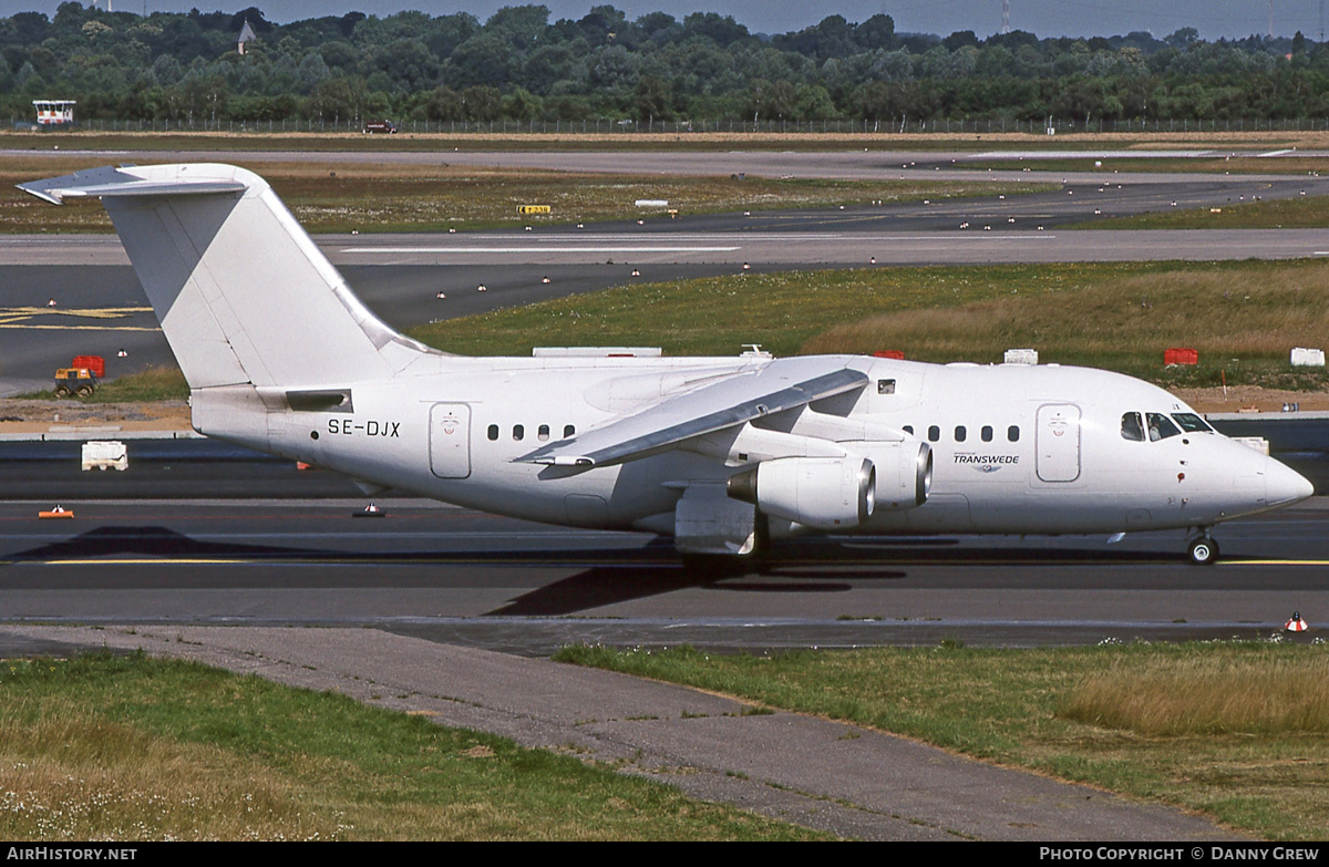 Aircraft Photo of SE-DJX | British Aerospace Avro 146-RJ70 | Transwede Airways | AirHistory.net #393821