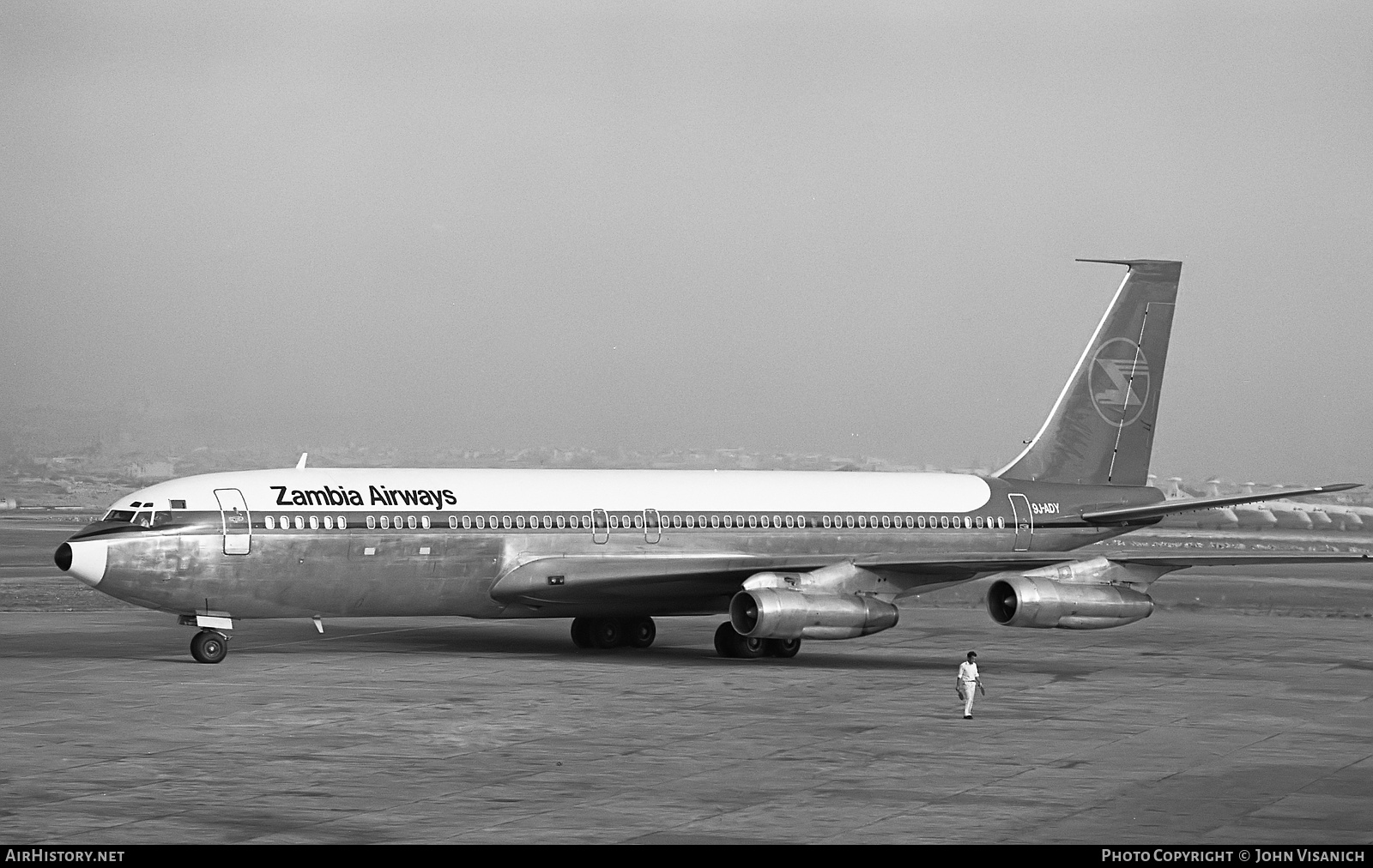 Aircraft Photo of 9J-ADY | Boeing 707-349C | Zambia Airways | AirHistory.net #393863