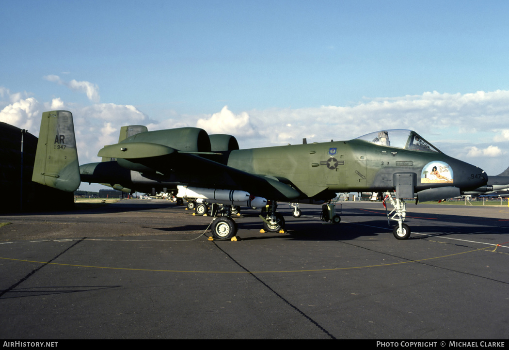 Aircraft Photo of 81-0947 / AF81-947 | Fairchild A-10A Thunderbolt II | USA - Air Force | AirHistory.net #393945