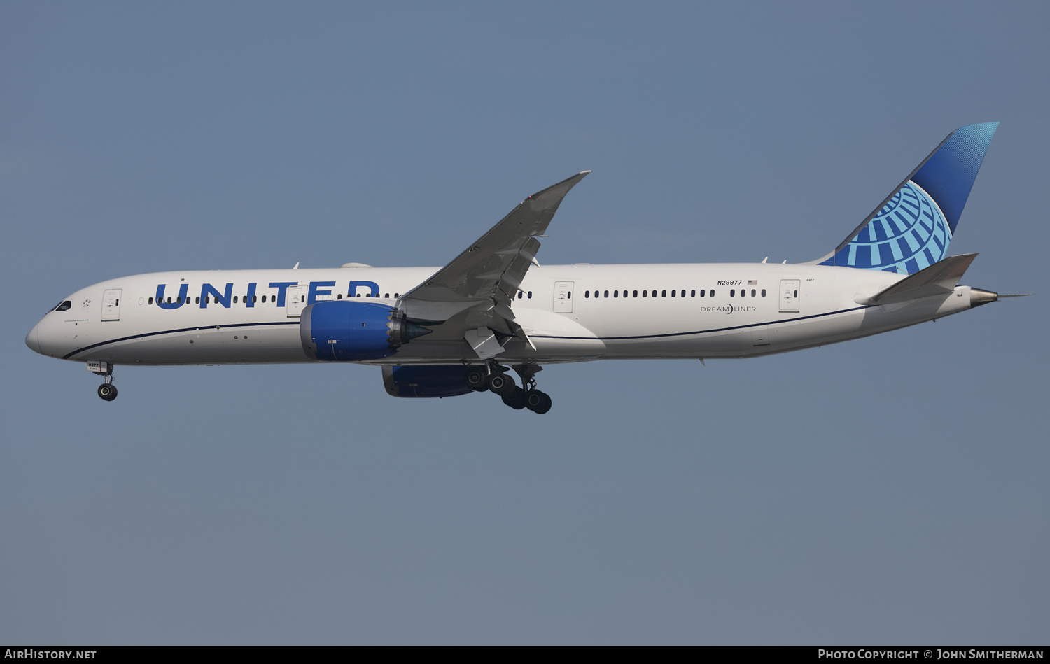 Aircraft Photo of N29977 | Boeing 787-9 Dreamliner | United Airlines | AirHistory.net #393967