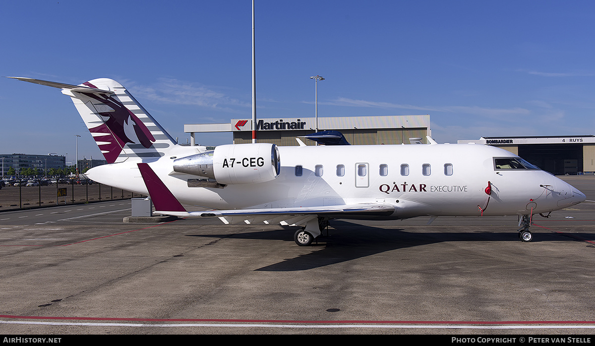 Aircraft Photo of A7-CEG | Bombardier Challenger 605 (CL-600-2B16) | Qatar Executive | AirHistory.net #393984