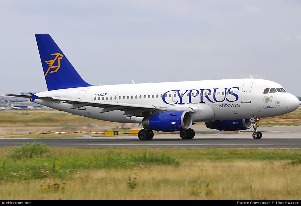 Aircraft Photo of 5B-DCF | Airbus A319-132 | Cyprus Airways | AirHistory.net #394014
