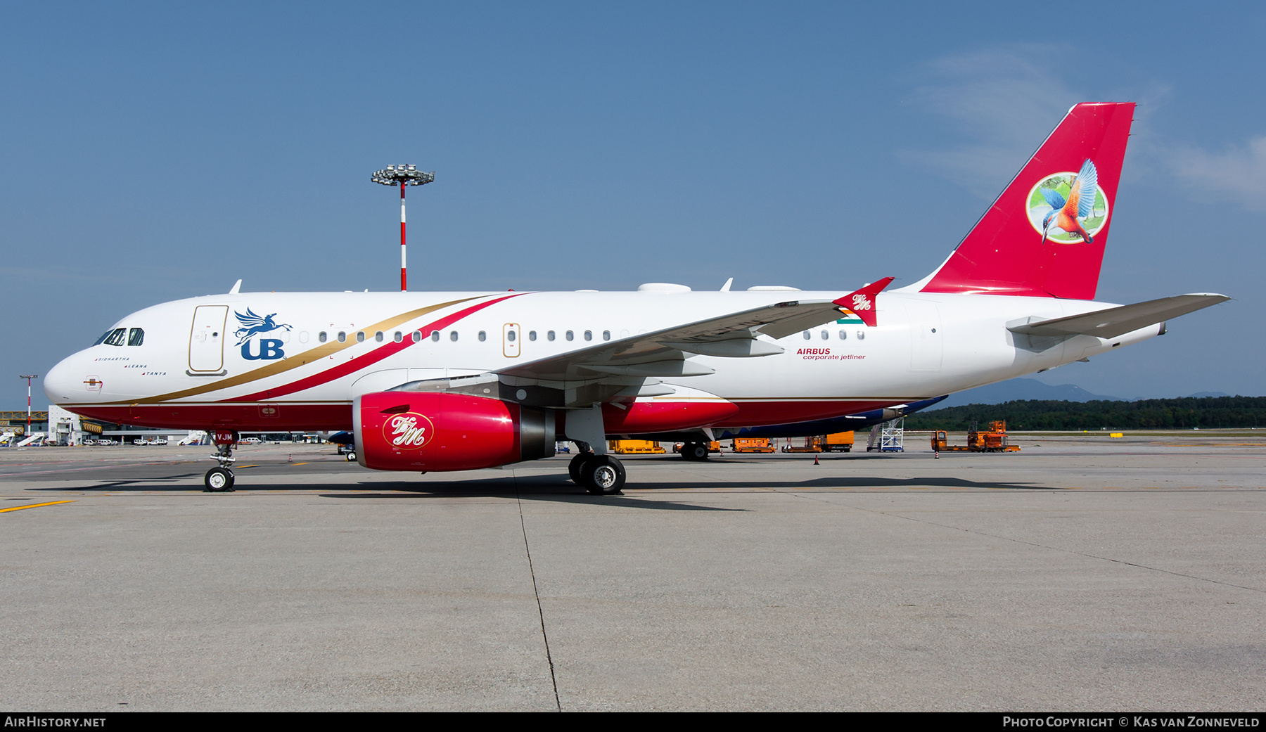 Aircraft Photo of VT-VJM | Airbus ACJ319 (A319-133/CJ) | UB Group - United Breweries | AirHistory.net #394024