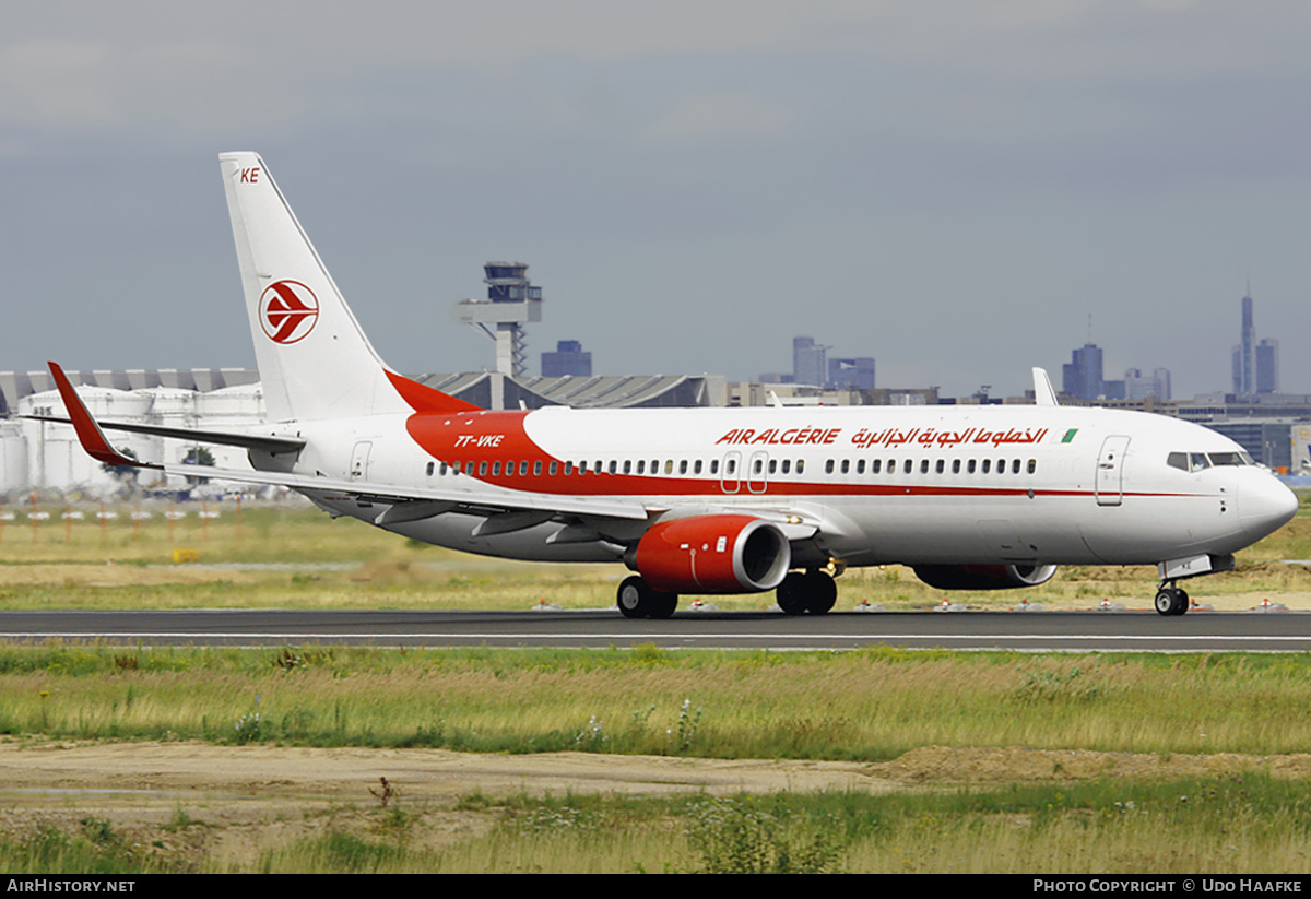 Aircraft Photo of 7T-VKE | Boeing 737-8D6 | Air Algérie | AirHistory.net #394142