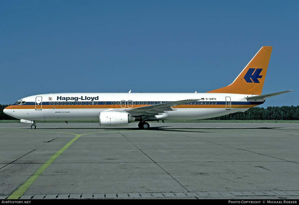Aircraft Photo of D-AHFH | Boeing 737-8K5 | Hapag-Lloyd | AirHistory.net #394265