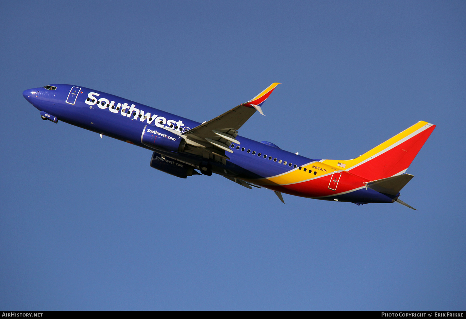 Aircraft Photo of N8548P | Boeing 737-800 | Southwest Airlines | AirHistory.net #394269