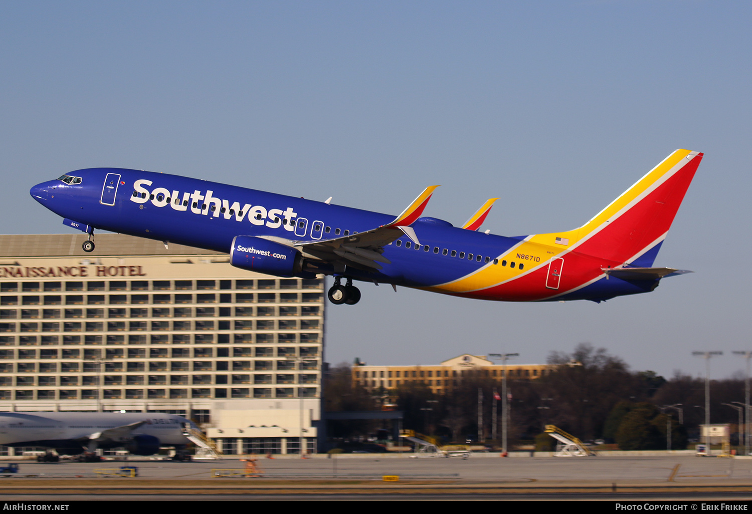 Aircraft Photo of N8671D | Boeing 737-8H4 | Southwest Airlines | AirHistory.net #394293