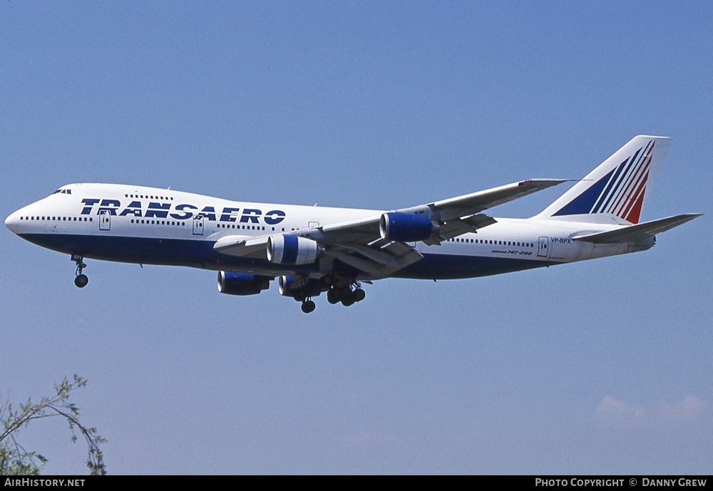 Aircraft Photo of VP-BPX | Boeing 747-267B | Transaero Airlines | AirHistory.net #394356