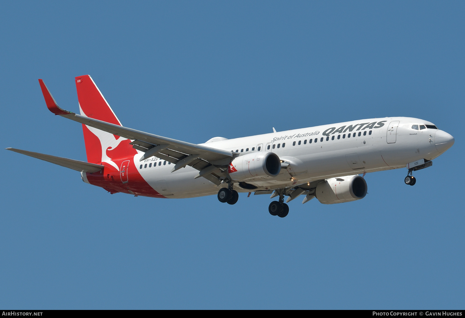 Aircraft Photo of VH-XZD | Boeing 737-838 | Qantas | AirHistory.net #394393