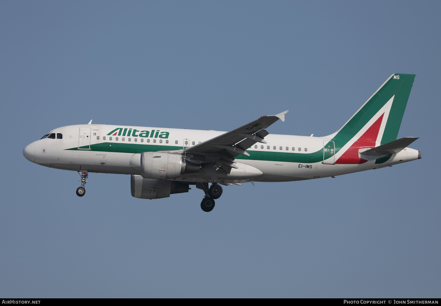 Aircraft Photo of EI-IMS | Airbus A319-111 | Alitalia | AirHistory.net #394433