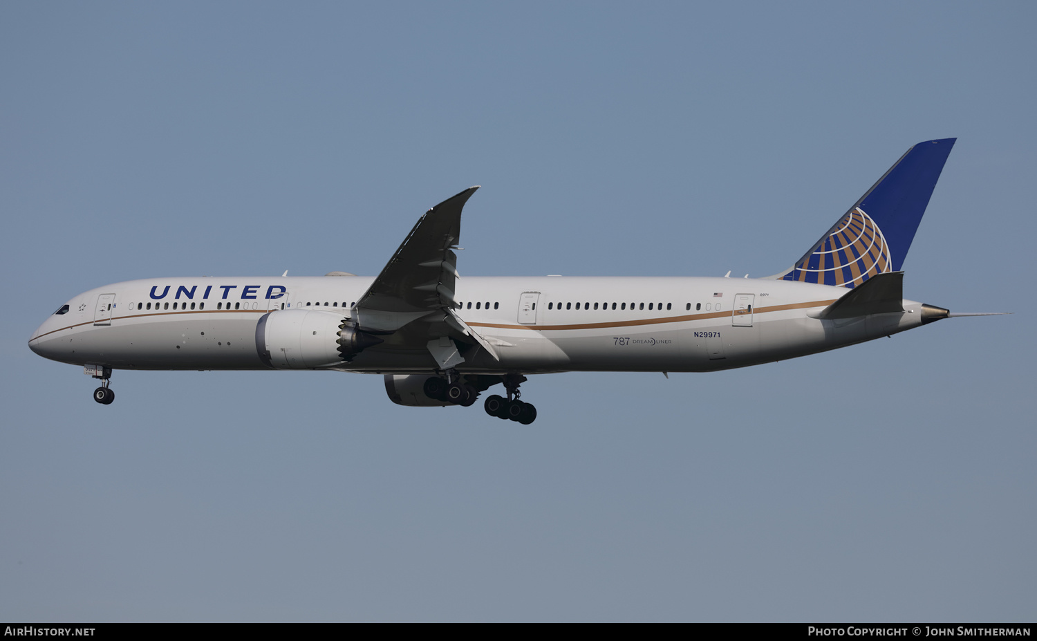 Aircraft Photo of N29971 | Boeing 787-9 Dreamliner | United Airlines | AirHistory.net #394438