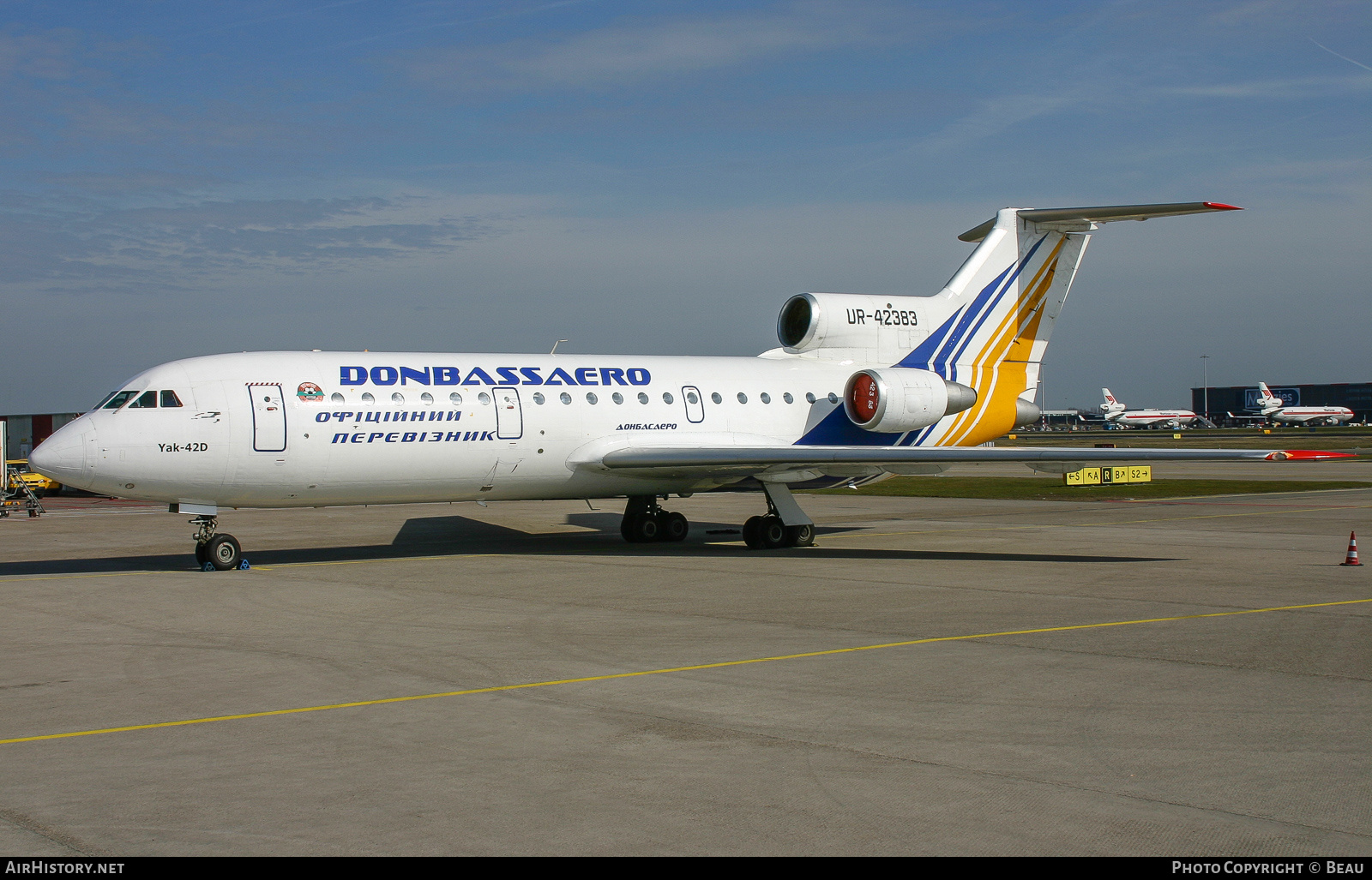 Aircraft Photo of UR-42383 | Yakovlev Yak-42D | Donbassaero | AirHistory.net #394456