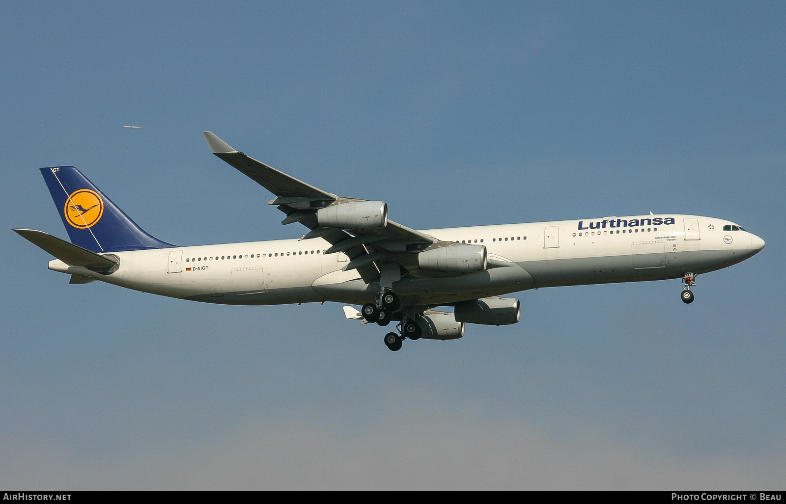 Aircraft Photo of D-AIGT | Airbus A340-313X | Lufthansa | AirHistory.net #394465