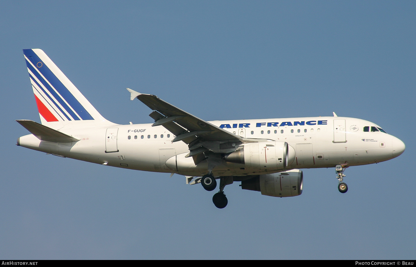 Aircraft Photo of F-GUGF | Airbus A318-111 | Air France | AirHistory.net #394466