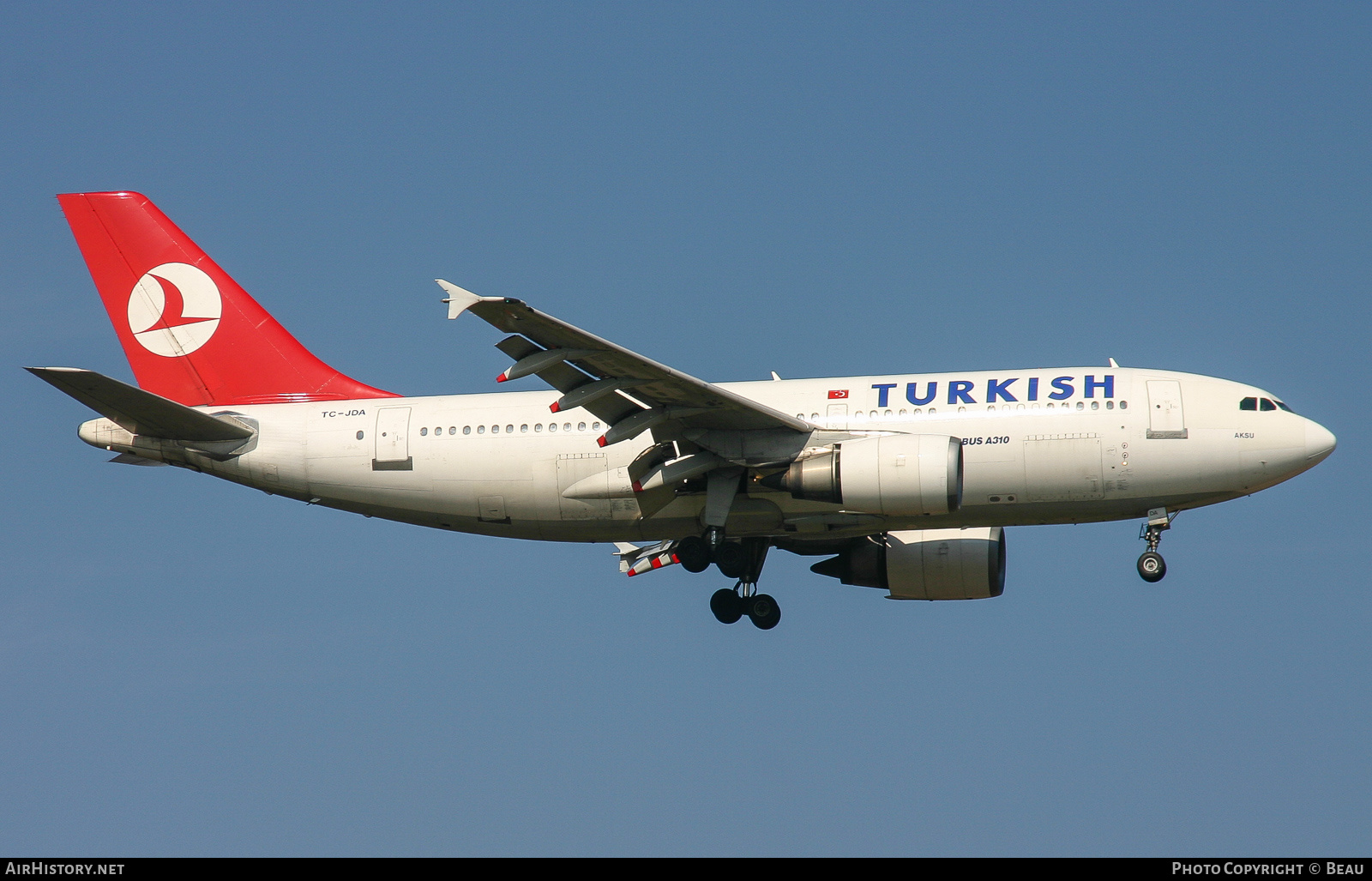 Aircraft Photo of TC-JDA | Airbus A310-304 | Turkish Airlines | AirHistory.net #394469