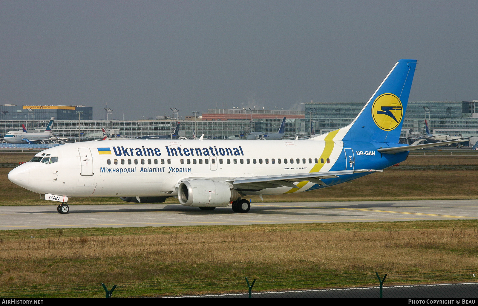 Aircraft Photo of UR-GAN | Boeing 737-36N | Ukraine International Airlines | AirHistory.net #394496