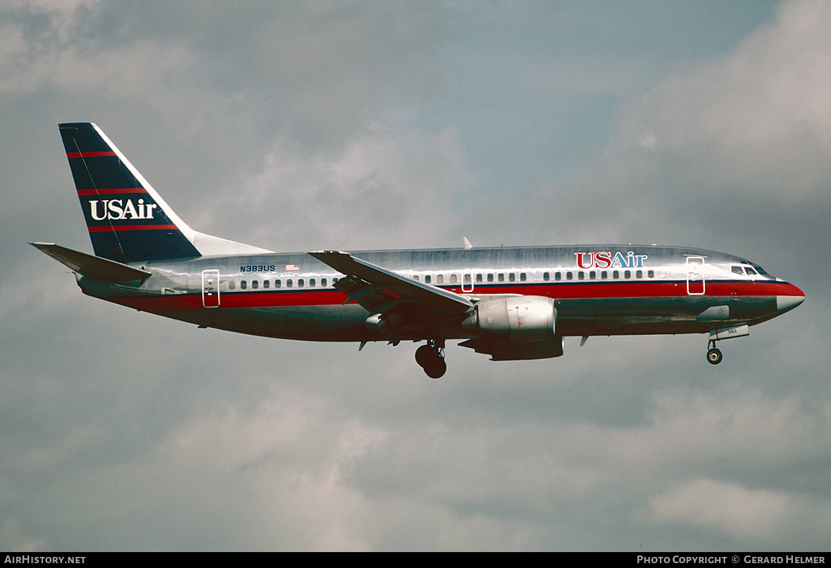 Aircraft Photo of N383US | Boeing 737-3B7 | USAir | AirHistory.net #394497