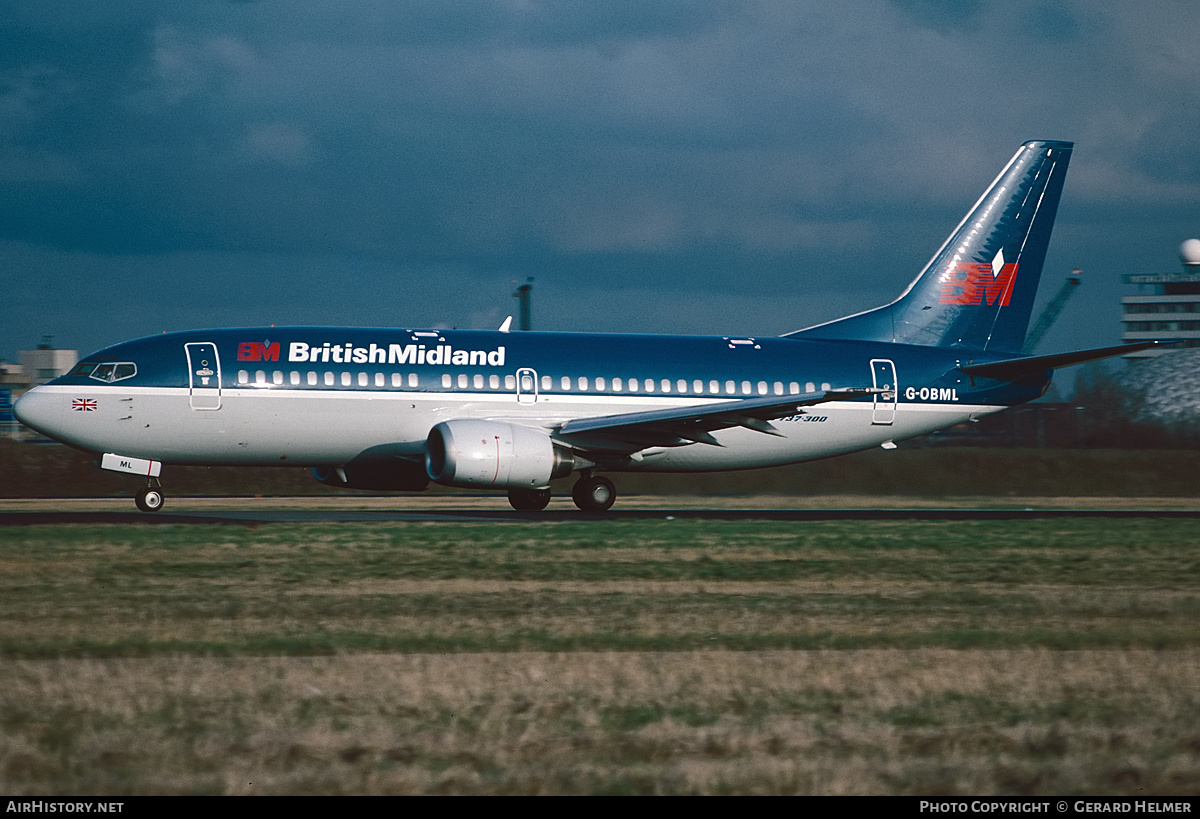 Aircraft Photo of G-OBML | Boeing 737-3Q8 | British Midland Airways - BMA | AirHistory.net #394508