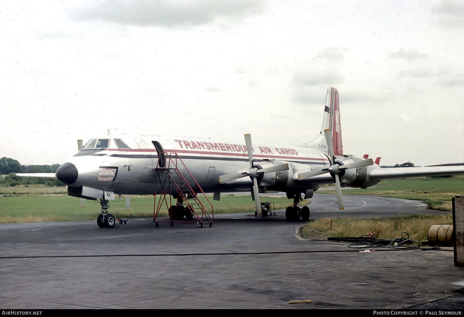 Aircraft Photo of G-AXAA | Canadair CL-44D4-2 | Transmeridian Air Cargo | AirHistory.net #394547