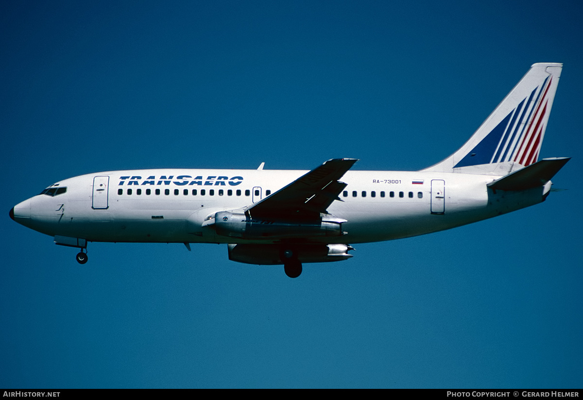 Aircraft Photo of RA-73001 | Boeing 737-2C9/Adv | Transaero Airlines | AirHistory.net #394581