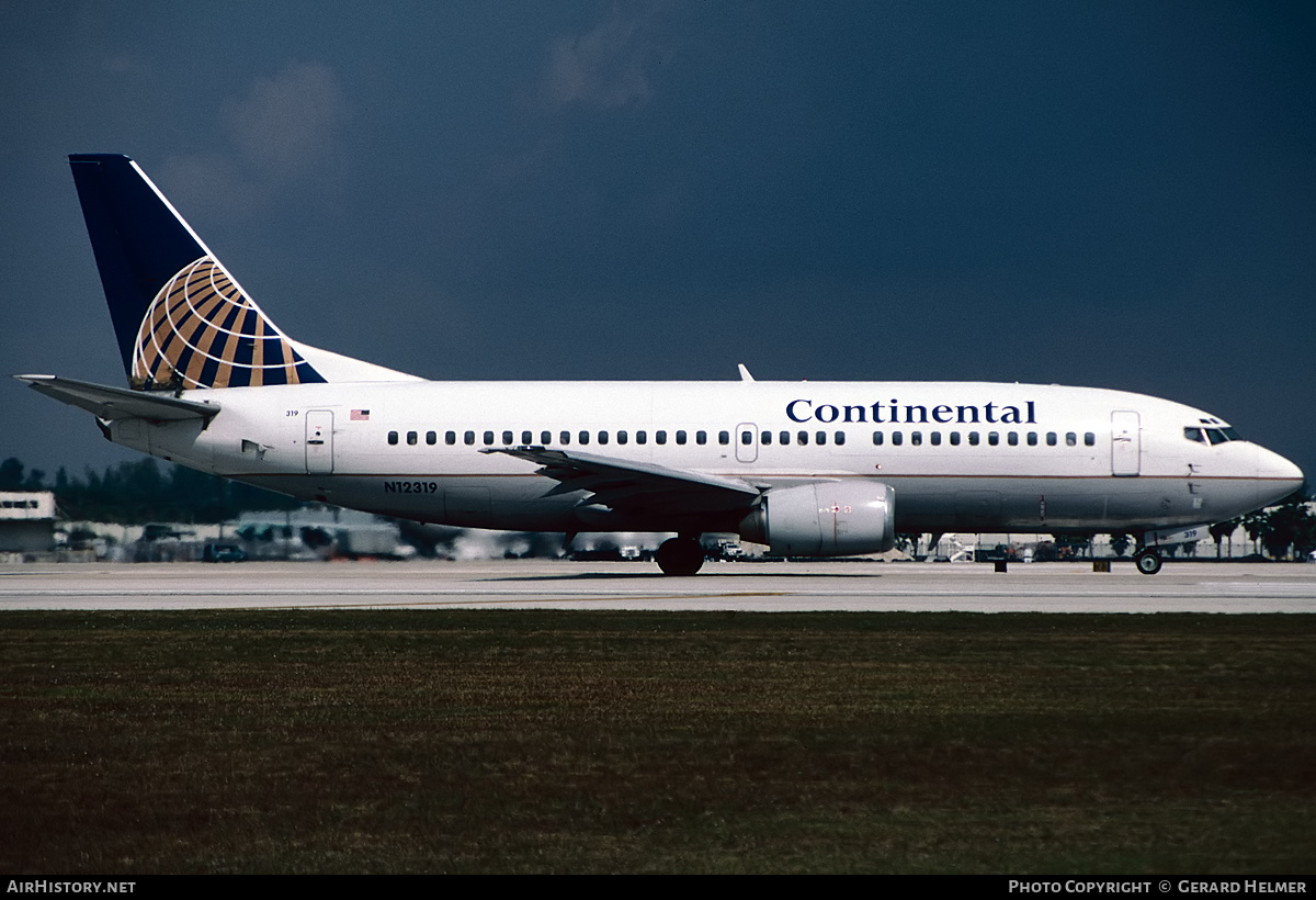 Aircraft Photo of N12319 | Boeing 737-3T0 | Continental Airlines | AirHistory.net #394594