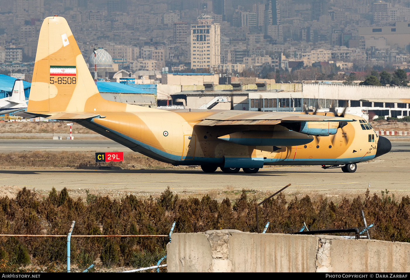 Aircraft Photo of 5-8508 / ٥٠٨ | Lockheed C-130E Hercules (L-382) | Iran - Air Force | AirHistory.net #394651