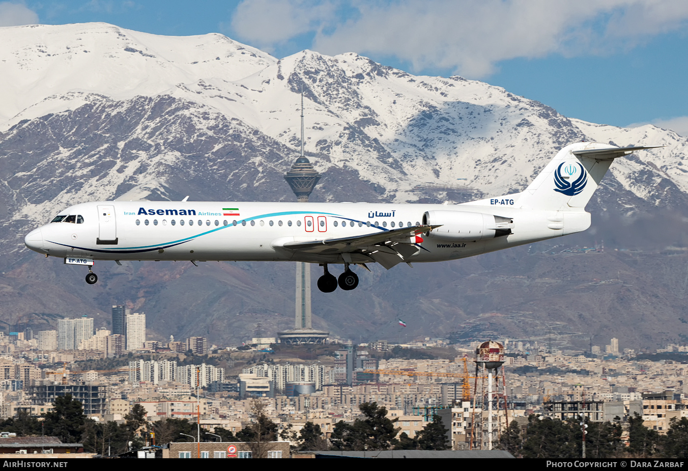 Aircraft Photo of EP-ATG | Fokker 100 (F28-0100) | Iran Aseman Airlines | AirHistory.net #394687