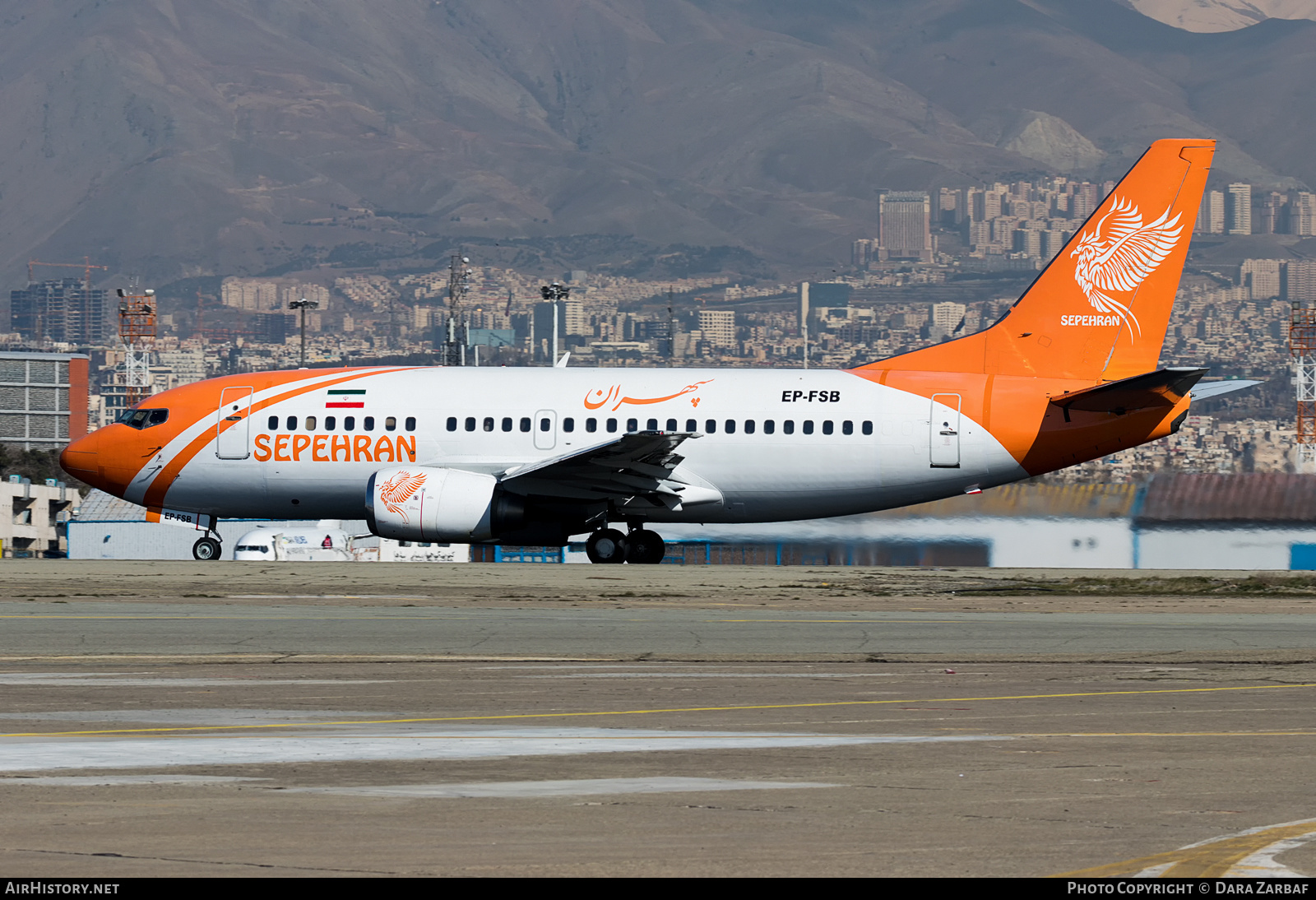 Aircraft Photo of EP-FSB | Boeing 737-529 | Sepehran Airlines | AirHistory.net #394689