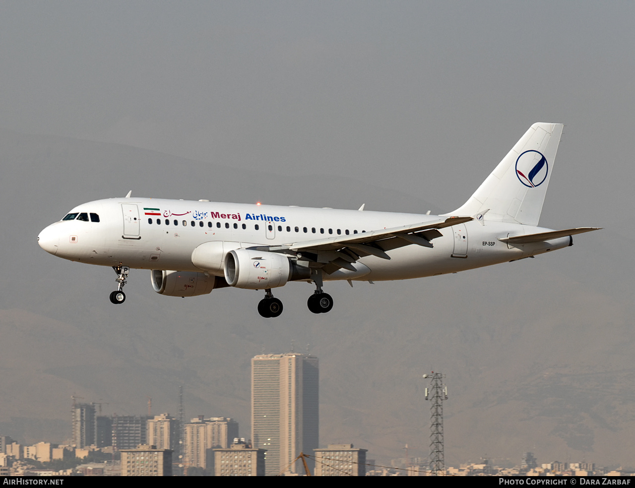 Aircraft Photo of EP-SSP | Airbus A319-111 | Meraj Airlines | AirHistory.net #394700