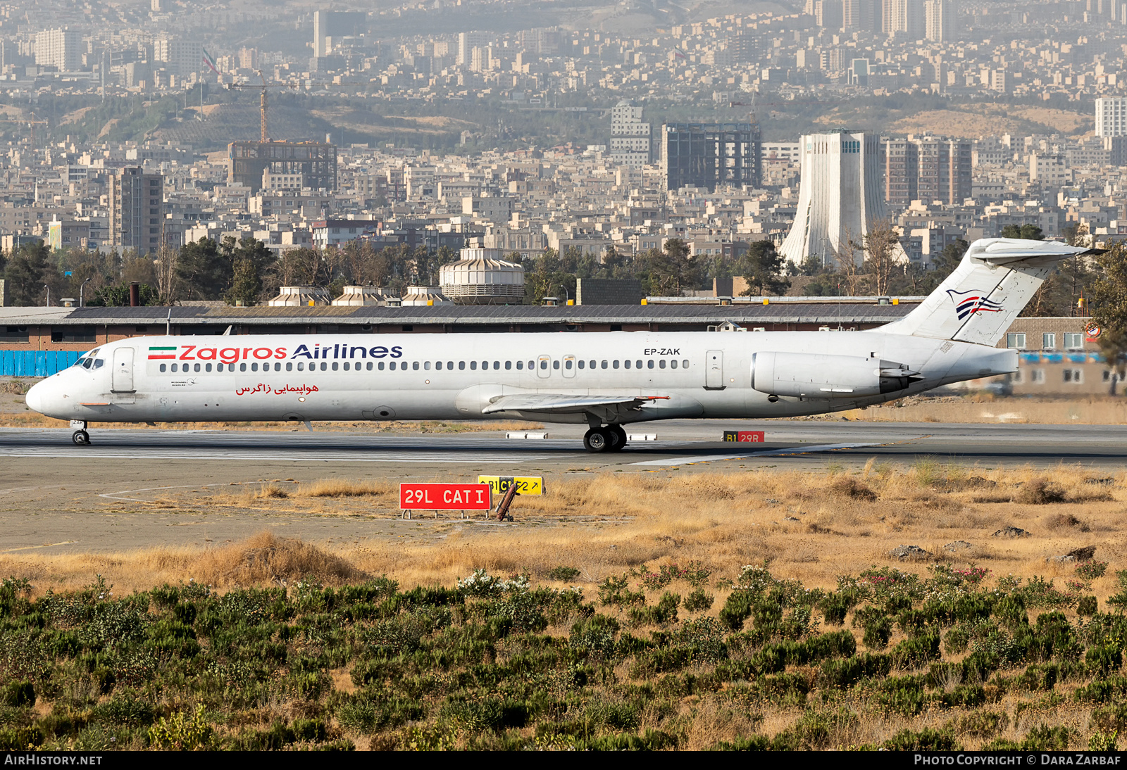 Aircraft Photo of EP-ZAK | McDonnell Douglas MD-83 (DC-9-83) | Zagros Airlines | AirHistory.net #394703