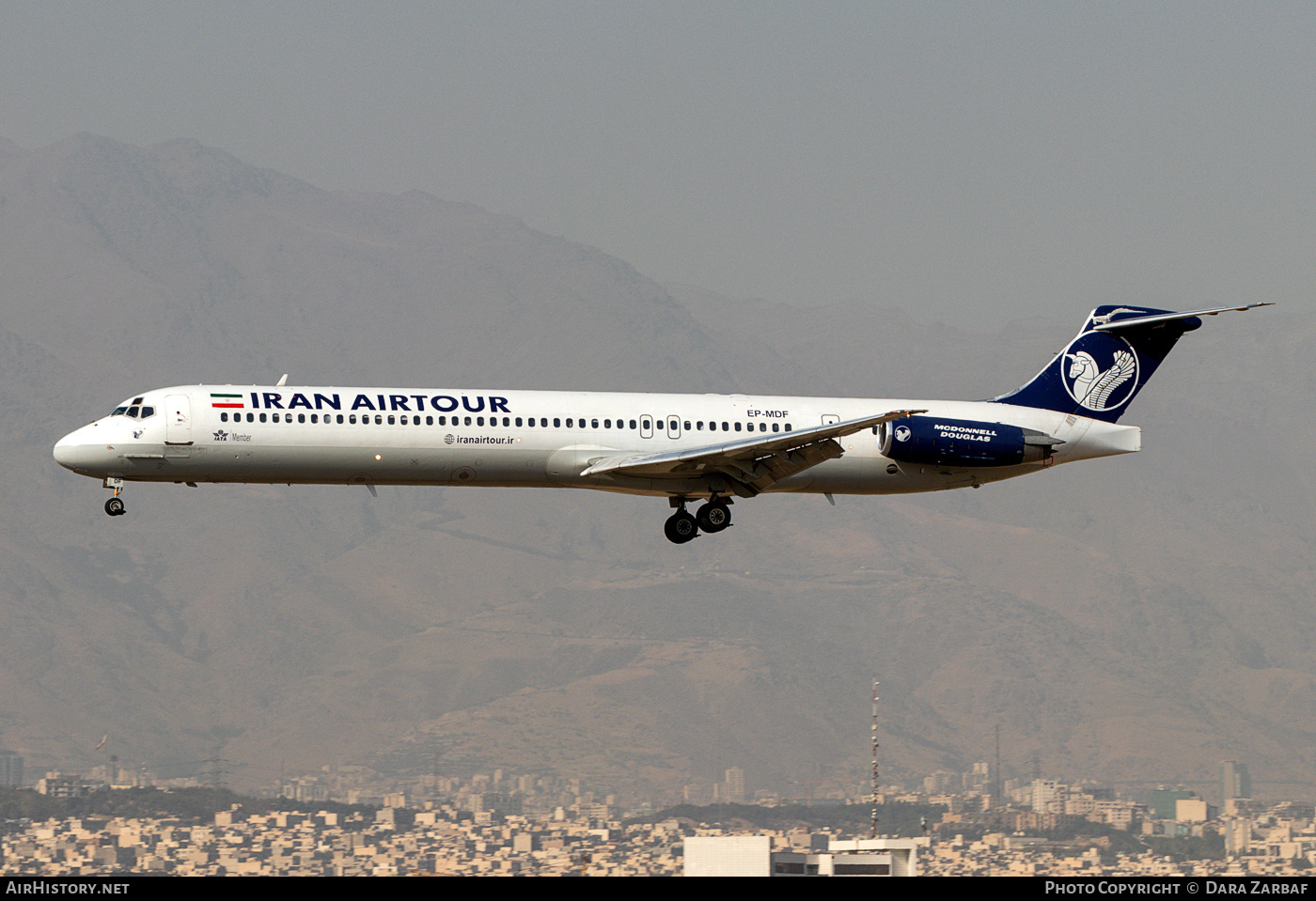 Aircraft Photo of EP-MDF | McDonnell Douglas MD-83 (DC-9-83) | Iran AirTour Airlines | AirHistory.net #394706