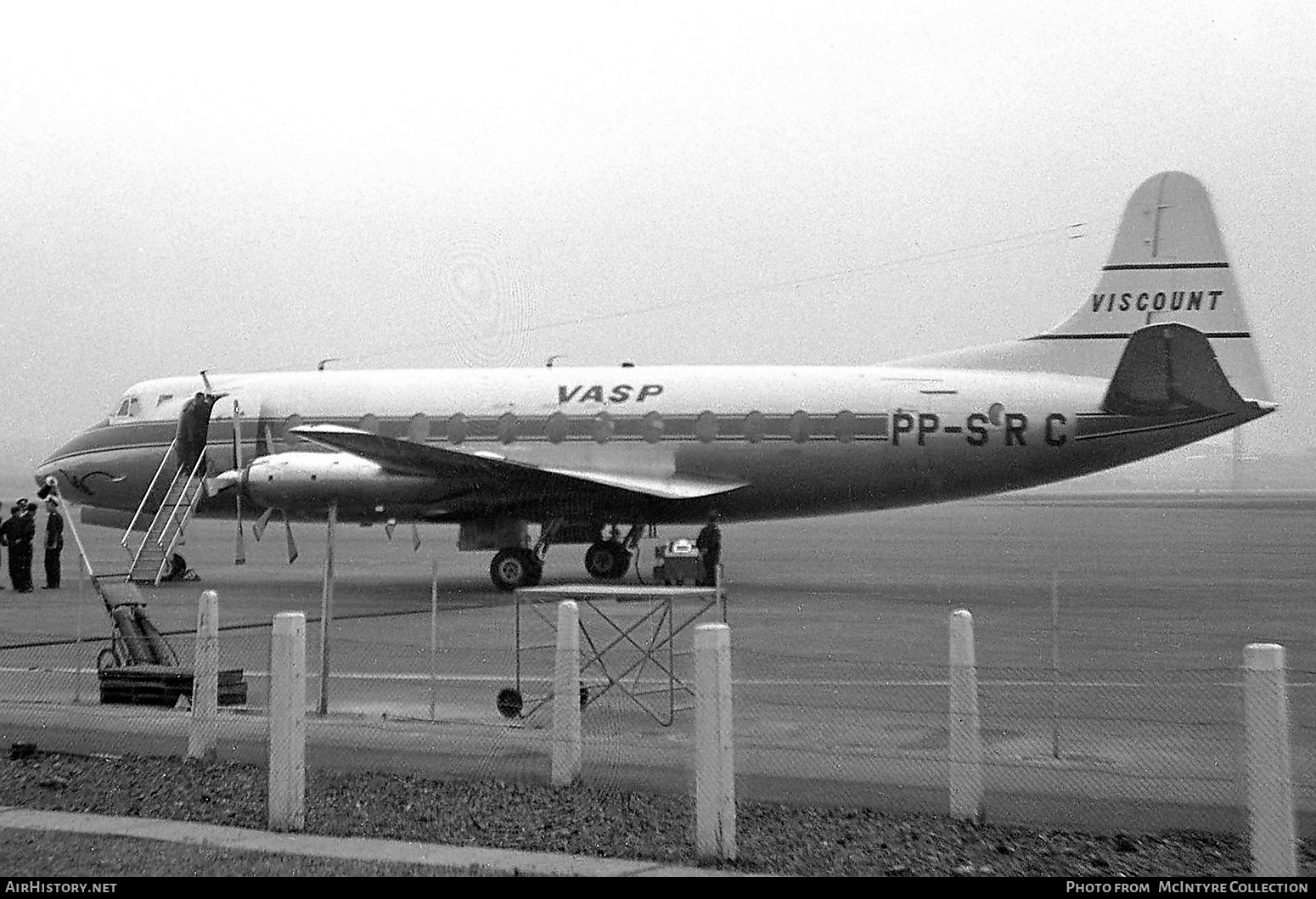 Aircraft Photo of PP-SRC | Vickers 827 Viscount | VASP | AirHistory.net #394746