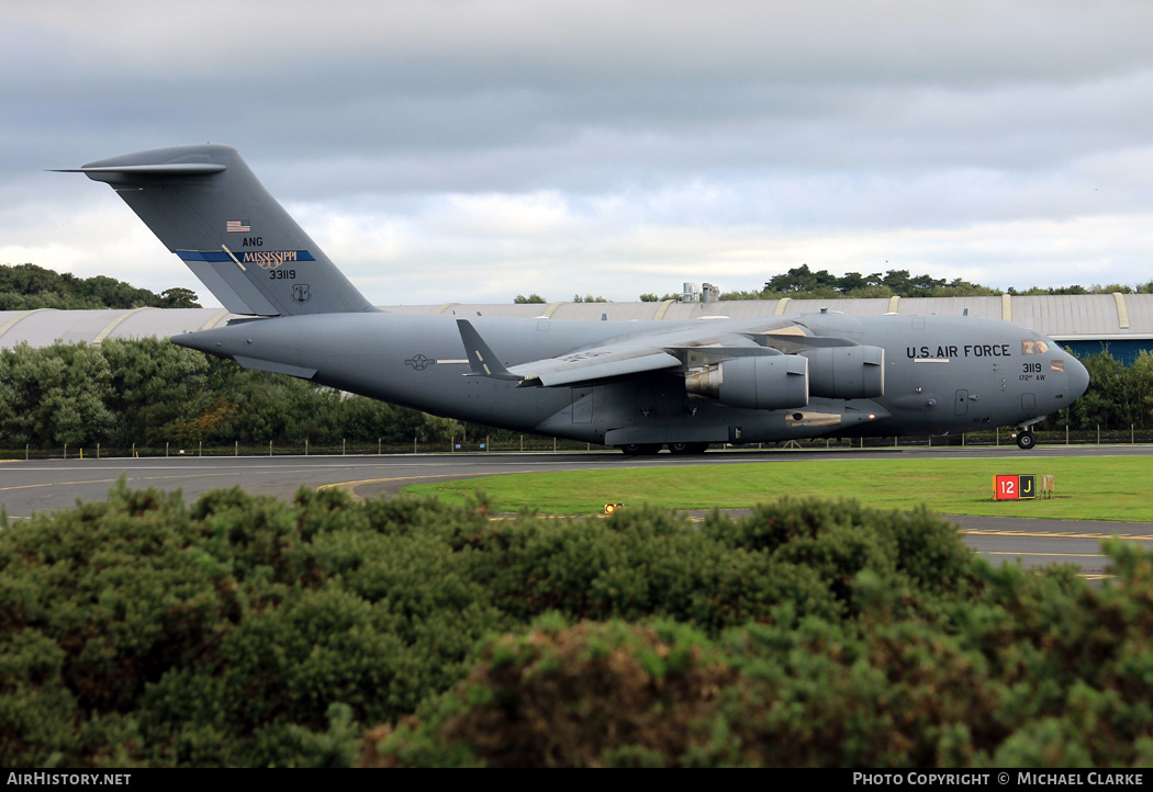 Aircraft Photo of 03-3119 / 33119 | Boeing C-17A Globemaster III | USA - Air Force | AirHistory.net #394892