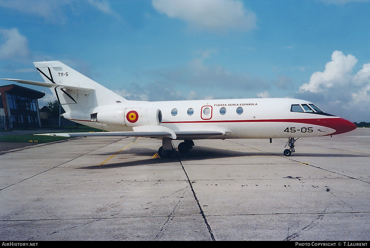 Aircraft Photo of T.11-5 | Dassault Falcon 20F | Spain - Air Force | AirHistory.net #394951