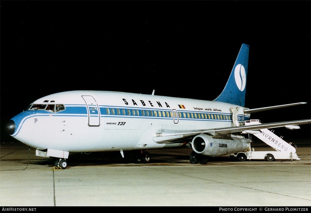 Aircraft Photo of OO-SDP | Boeing 737-229C/Adv | Sabena | AirHistory.net #394975