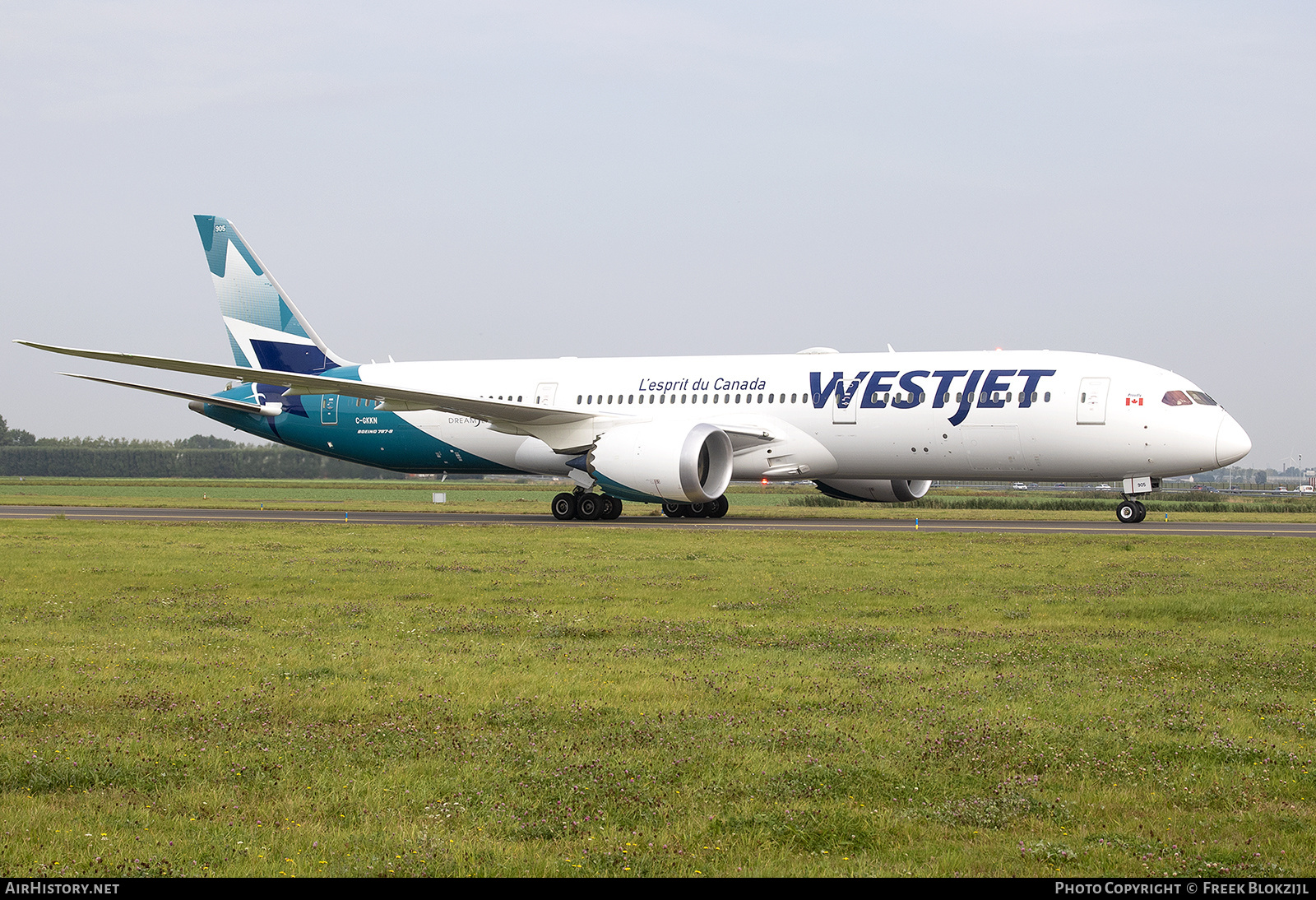Aircraft Photo of C-GKKN | Boeing 787-9 Dreamliner | WestJet | AirHistory.net #394998