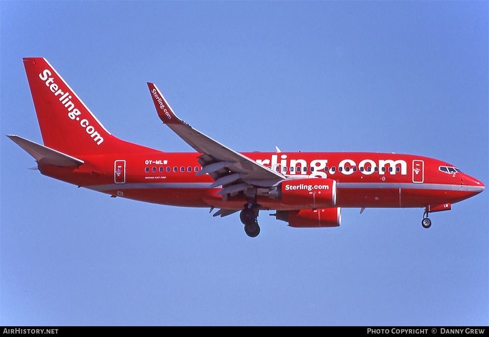 Aircraft Photo of OY-MLW | Boeing 737-73S | Sterling Airlines | AirHistory.net #394999