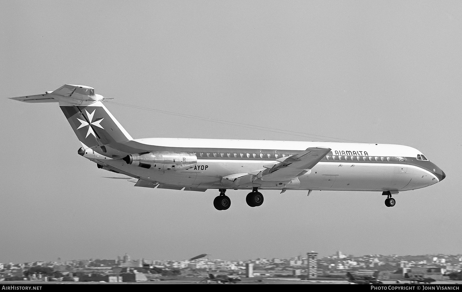 Aircraft Photo of G-AYOP | BAC 111-530FX One-Eleven | Air Malta | AirHistory.net #395041
