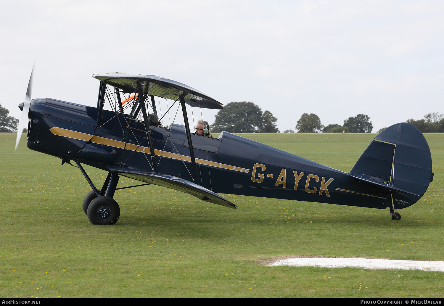 Aircraft Photo of G-AYCK | AIA Stampe SV-4C | AirHistory.net #395081