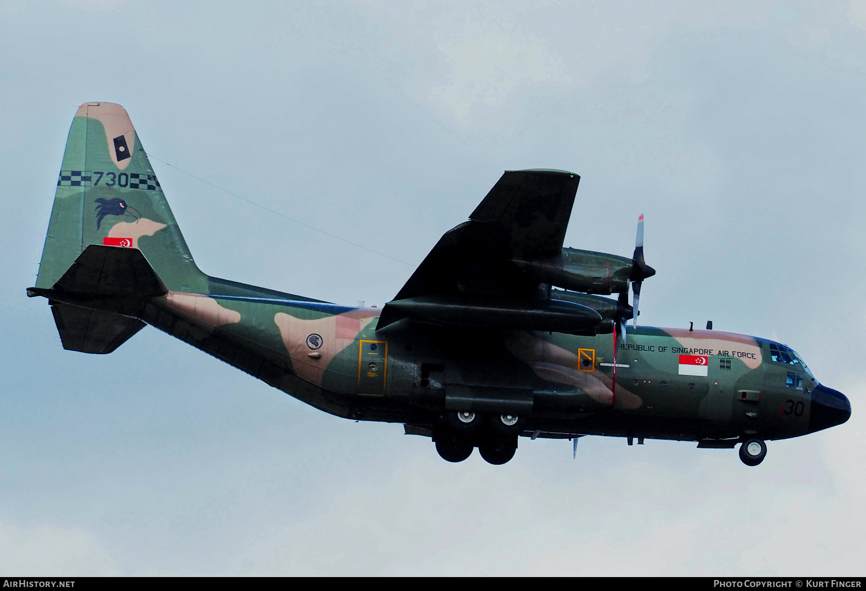 Aircraft Photo of 730 | Lockheed C-130H Hercules | Singapore - Air Force | AirHistory.net #395111