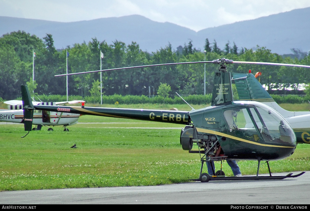 Aircraft Photo of G-ERBL | Robinson R-22 Beta | G.V. Maloney & Co. Solicitors | AirHistory.net #395149