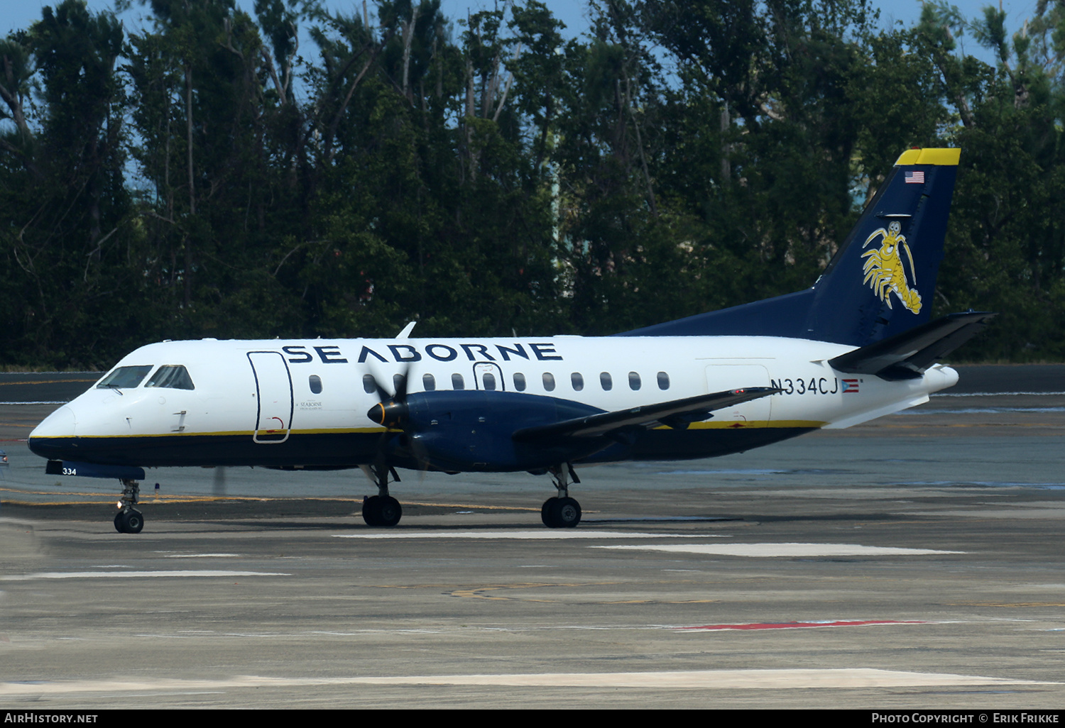 Aircraft Photo of N334CJ | Saab 340B | Seaborne Airlines | AirHistory.net #395161