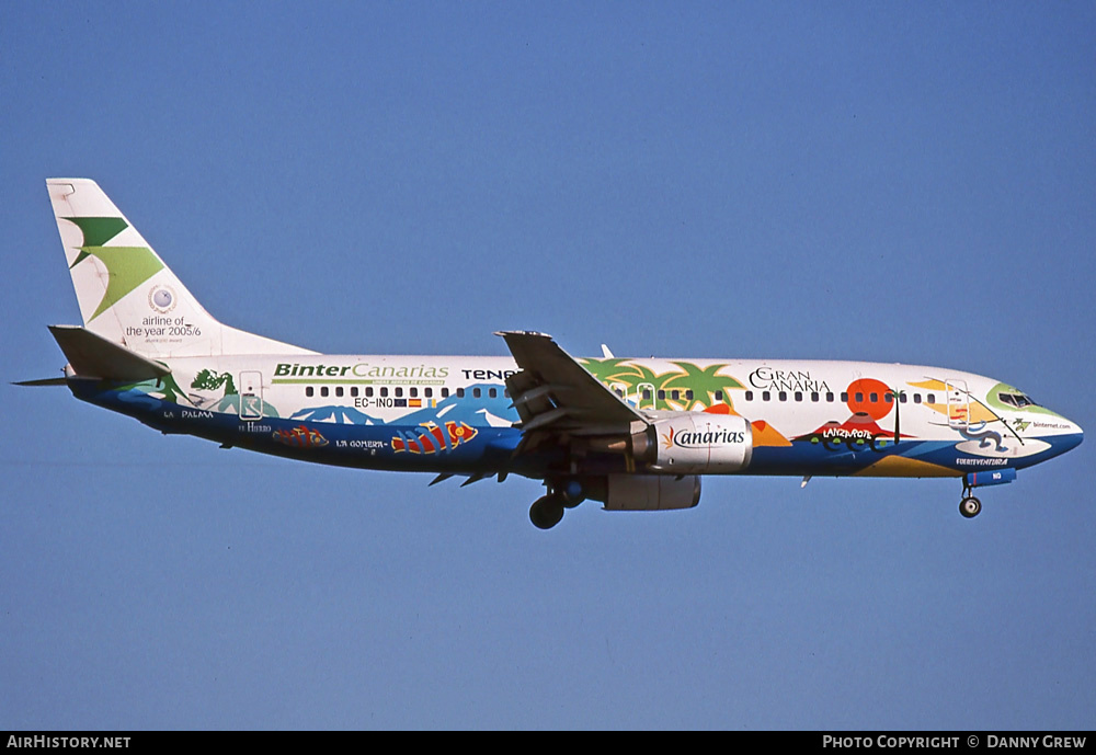 Aircraft Photo of EC-INQ | Boeing 737-4Q8 | Binter Canarias | AirHistory.net #395171
