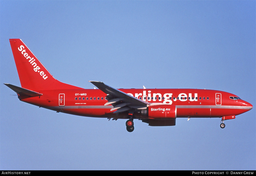 Aircraft Photo of OY-MRD | Boeing 737-7L9 | Sterling Airlines | AirHistory.net #395173