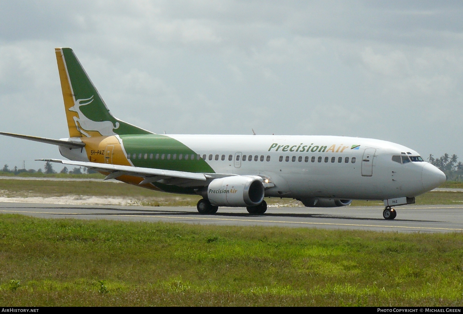 Aircraft Photo of 5H-PAZ | Boeing 737-3Y0 | Precision Air | AirHistory.net #395261