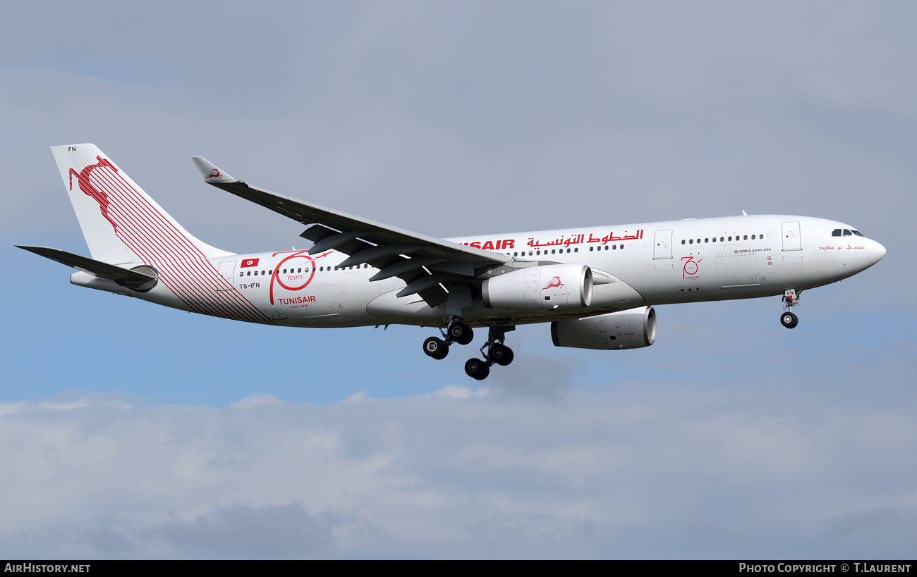 Aircraft Photo of TS-IFN | Airbus A330-243 | Tunisair | AirHistory.net #395270