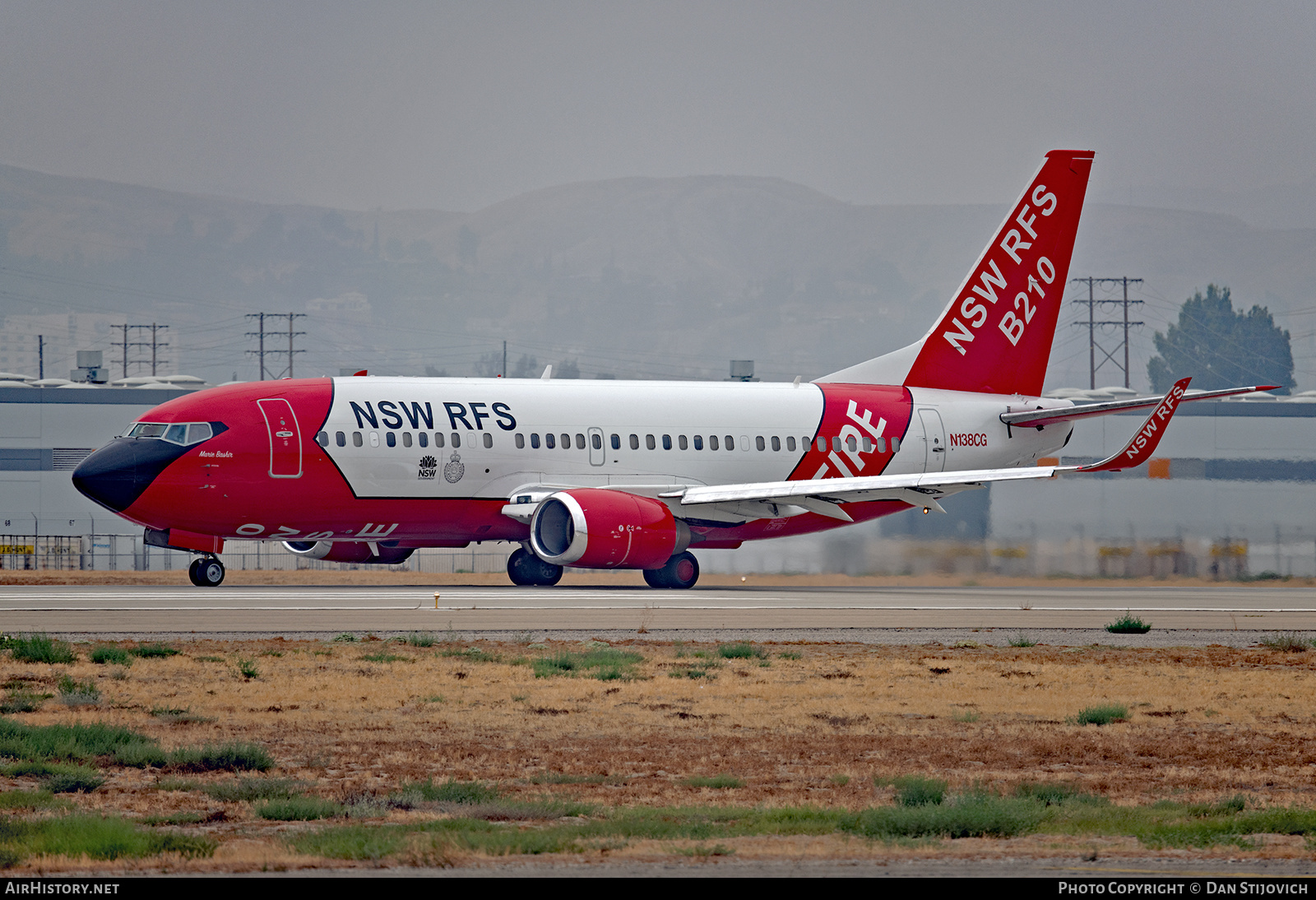 Aircraft Photo of N138CG | Boeing 737-3H4/AT | NSW Rural Fire Service | AirHistory.net #395279