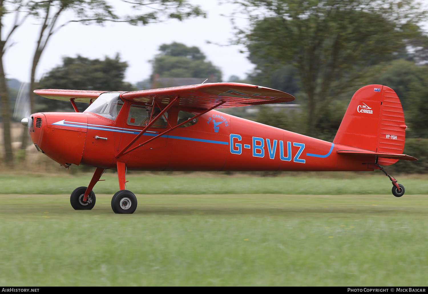 Aircraft Photo of G-BVUZ / VP-YGH | Cessna 120 | AirHistory.net #395314